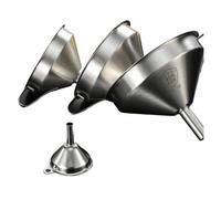 Imbuto per conserve, Mini cucina in metallo a bocca larga for riempire bottiglie e barattoli con filtro for spezie for olio da cucina(Large)