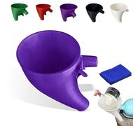 Imbuto per farina da cucina, imbuto per farina, accessorio per miscelatore, accessori per miscelatori, design facile da versare, per uova liquide e farina, previene fuoriuscite (viola)