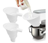 Imbuto per farina in silicone per robot da cucina, imbuto pieghevole con testa ribaltabile per miscelatore verticale da 4,5 - 5 litri con testa inclinata per cucina e casa, lavabile in lavastoviglie