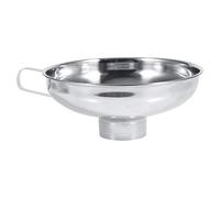 Imbuto per inscatolamento in acciaio inossidabile, imbuto per alimenti grande Imbuto per barattolo a bocca larga in metallo Utensili da cucina con manico per barattoli a bocca larga e regolare(L)