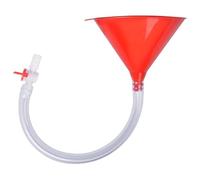 Imbuto per liquidi - Imbuto da cucina per dispenser di birra, imbuto per liquidi a bocca intercambiabile | Imbuto per bong per birra con valvola, tubo extra lungo senza pieghe, strumento portachiavi,