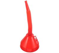Imbuto per Olio Motore Rosso in Plastica Tubo e Filtro Grande