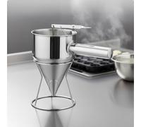 Imbuto per Pastella in Acciaio Inox con Supporto Resistente Alla Corrosione
