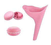 Imbuto per Pipi Donna,Dispositivo per Orinatoio Femminile in Silicone Riutilizzabile Permette alle Donne di Fare Pipì in Piedi, Cono da Donna è Perfetto per Viaggi Rosa