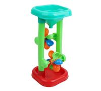 Imbuto per setacciare sabbia e acqua, giocattolo da spiaggia con ruota di sabbia - Giocattoli sandbox con imbuto per setacciare l'acqua a clessidra - Giocattoli da esterno creativi con mulino a rotant