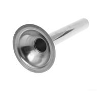 Imbuto per tritacarne in acciaio inox resistente, con bordo liscio e ispessito
