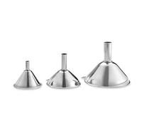 Imbuto piccolo - Cibo 3 pezzi | Utensili da cucina in acciaio inox per trasferire liquidi, olio, birra, ingredienti secchi e polvere Delr
