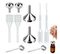 Imbuto piccolo, mini imbuto, 10 pezzi in alluminio, piccolo imbuto in metallo, dispenser in plastica, per bottiglie di lime, olio essenziale, riempimento, piccola bottiglia, artigianato, sabbia
