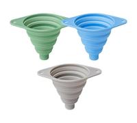 Imbuto pieghevole in silicone piccolo imbuto per bottiglie di riempimento per uso cucina (3 pezzi)