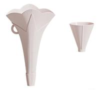 Imbuto pieghevole, in silicone, strumento da cucina pieghevole, dispenser di liquidi a bocca larga con asta di supporto, salvaspazio, per trasferire olio, vino e polvere (rosa)