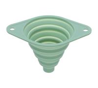 Imbuto Pieghevole in Silicone Verde per Barattoli a Bocca Larga | Resistente alle Macchie, Adatto a Caffè e Fiasche, Utile in Cucina da Viaggio e Laboratori Creativi