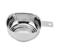 Imbuto quadrato riutilizzabile in acciaio inox con bocca larga e manico per barattoli di conserve adatto per trasferire zucchero, farina, olio e cereali (argento)