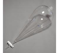Imbuto separatore in vetro borosilicato di alta qualità con rubinetto in PEFT - for estrazioni di liquidi e separazioni chimiche in laboratorio(2000ml)