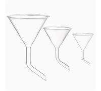 Imbuto triangolare con collo curvo in vetro spesso resistente alle alte temperature(40mm)