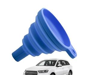 Imbuto universale per olio - Strumento pieghevole in silicone antispruzzo per auto, salva-sversamenti multiuso, linee di misurazione graduate, bocca larga per ricezione | Per Lubrificanti Refrig