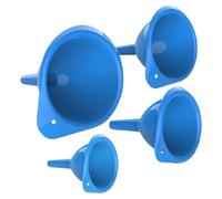 Imbuto universale - PP blu | Imbuto blu con design resistente al calore, trasferimento di liquidi da cucina, gestione degli ingredienti in polvere, uso di bottiglie strette, riempimento di vasetti lar