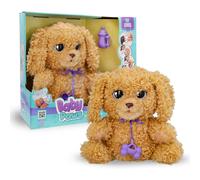 Baby paws love & care labradoodle, peluche interattivo con suoni, funzioni e 3 accessori