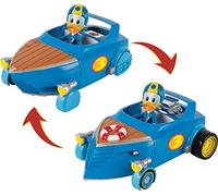 IMC Toys Topolino e Gli Amici del Rally Donald Veicolo Trasformabile Cabin Cruiser, Colore Blu, 182820