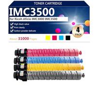 IMC3500 842251 842254 842253 842252 Cartucce Toner ad alta Capacità Compatibili per Ricoh Aficio IMC3000 IMC3500 Stampanti, Trasparenti e Resistenti,1 set