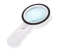 IMCBSTT Magnifying Glass 20X with LED Light, Handheld High Power Magnifier for Reading, Seniors, Stamps, Macular Degeneration