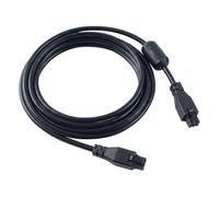 Imdinnogo Cavo di prolunga AMS a 6 pin, 2 m, per BambuLab P1P/P1S/X1/X1C/X1E: cavo bus nero di ricambio con filtro ad anello magnetico utilizzato per collegare AMS all'hub per trasferimento di segnale