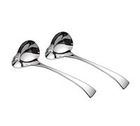 IMEEA Mestolo piccolo da 17,8 cm, in acciaio inox 18/10, con beccuccio, per salse, set da 2