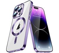 IMEIKONST Custodia Magnetica per Samsung Galaxy Note 10 Plus, Compatibile con MagSafe, Trasparente Non Ingiallito, Antiurto Protezione PC Rigido + Silicone Cover per Samsung Note 10 Plus. Viola YIX