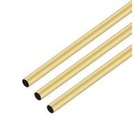 iMeistek 3 tubi in ottone, 300 mm, lunghezza 7 mm, diametro esterno 0,2 mm, spessore della parete in ottone dritto senza cuciture per casa, decorazione da giardinaggio, artigianato fai da te