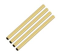 iMeistek 4 tubi in ottone, 5 mm di diametro esterno x 0,2 mm di spessore della parete, lunghezza 200 mm, tubi rotondi senza cuciture, per decorazioni di giardinaggio, artigianato fai da te