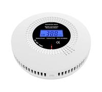 iMeistek Rilevatore di fumo e monossido di carbonio interconnessi senza fili per la casa, rilevatore di fumo e CO con display LCD, durata di 10 anni, batteria sostituibile, 1 pezzo