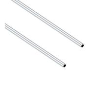 iMeistek Tubi rotondi in alluminio 6063, diametro esterno 6 mm, diametro interno 4 mm, lunghezza 400 mm, tubi in alluminio senza cuciture, per modelli fai da te, industriali, decorativi (2 pezzi)