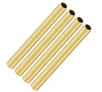 iMeistek Tubo in ottone, diametro esterno 9 mm x spessore della parete 1 mm, lunghezza 200 mm, tubi rotondi in ottone per artigianato fai da te (4 pezzi)
