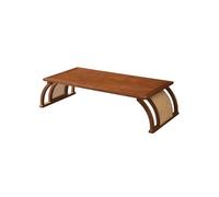 IMEITE Arredamento Della Casa Soggiorno Balcone Tavolo da tè in legno di rattan Sala da tè Piccolo tavolo da tè Tavolo da tè cinese Zen Tavolini Da Salotto
