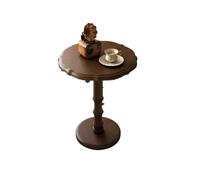 IMEITE Arredamento Della Casa Tavolino Da Caffè Rotondo In Legno Massello, Piccolo Tavolo D'angolo For Appartamento, Divano In Pizzo For Il Tempo Libero Accanto Al Tavolo Tavolini Da Salotto(A)