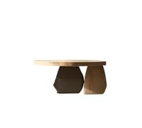IMEITE Arredamento Della Casa Tavolo Da Tè Retrò In Legno Massello, Stile Semplice, Tavolo Da Tè Artistico, Tavolo Da Tè Rotondo Di Alta Qualità Tavolini Da Salotto(B)