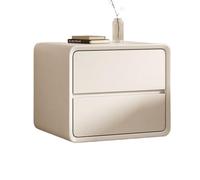 IMEITE Comodino Comodino moderno e semplice, mobile portaoggetti in legno massello stile crema, comodino doppio di lusso ultra stretto e leggero Tavoli Da Soggiorno