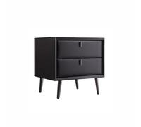 IMEITE Comodino Comodino moderno semplice in legno massello for camera da letto Comodino in ferro minimalista ed elegante in pelle Tavoli Da Soggiorno(D)