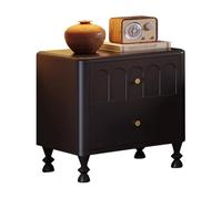 IMEITE Comodino Comodino Nero For Camera Da Letto In Legno Massello Retrò Francese Tavoli Da Soggiorno