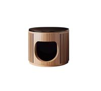 IMEITE Comodino Comodino Tutto In Legno Massello, Comodino Rotondo, Comodino, Comodino, Camera Da Letto Principale, Tavolino Tavoli Da Soggiorno