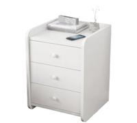 IMEITE Comodino Mobile portaoggetti semplice a tre cassetti, piccolo comodino for camera da letto, piccolo comodino for uso domestico Tavoli Da Soggiorno