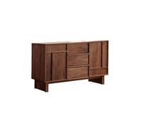 IMEITE Mobile Bar Caffetteria Credenza da pranzo in legno massello con linea scheletrica, semplice mobiletto d'ingresso multifunzionale Mobile buffet con contenitore
