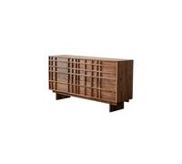 IMEITE Mobile Bar Caffetteria Credenza in legno da cucina for la casa Mobile portaoggetti in stile Wabi-sabi Mobile buffet con contenitore(180x45x90cm)