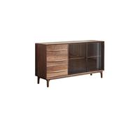 IMEITE Mobile Bar Caffetteria Wooden Sideboard Wine Cabinet Kitchen Cupboard Storage Living Room Tea Mobile buffet con contenitore