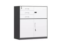 IMEITE Mobiletto per ufficio Armadietto portadocumenti verticale in metallo portaoggetti con serratura for la casa Dimensioni armadio portautensili regolabile: 33 pollici Archiviatore verticale(C)