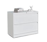 IMEITE Mobiletto per ufficio Schedario con serratura laterale a 2 cassetti for schedario orizzontale legale/lettera A4 for ufficio casa Archiviatore verticale