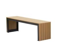 IMEITE Panchina Da Esterno Sedili in plastica for esterni Panchina da parco in legno di moderna e semplice for il tempo libero Panca Da Giardino(1.8m)