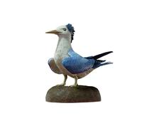 IMEITE Postazione Reception Statue Creative in Rame Fatte a Mano, Ornamenti in, Sterne crestate dal Becco Nero, for la scrivania di casa Scaffale per Curiosità