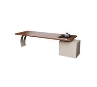 IMEITE Scrivania Ad Angolo Banco da lavoro Boss Office di Solid Wood Company con mobiletto laterale, tavolo tè President Chairman, adatto anche for studio e soggiorno Scrivania Del Computer