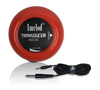 Imelod Trasduttore microfono a contatto per chitarra, ukulele, violino, mandolino, banjo, violoncello, kalimba (rosso)