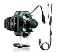 iMESTOU Supporto per Telefono da Moto con Caricabatterie Wireless da 15 W e Porta USB-C da 36 W, Ricarica Rapida, Shock Absorption, Adatto per Telefoni da 5,4 a 7,2 Pollici Fino a 15mm